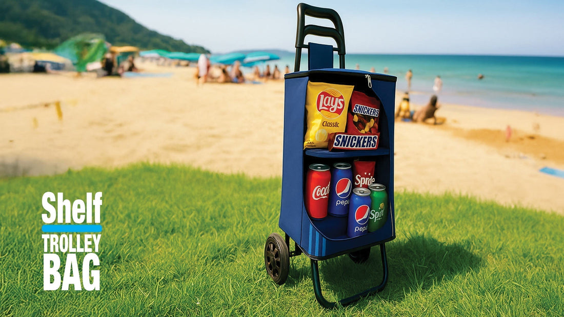 Shelf trolley bag at the beach