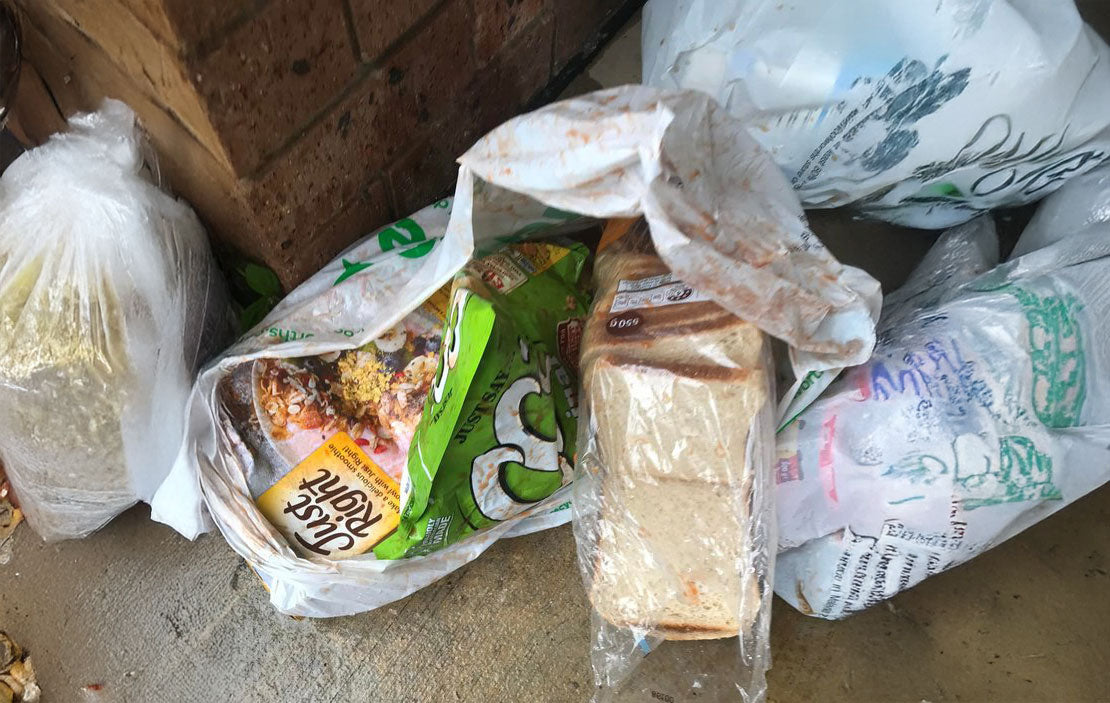 Squashed groceries