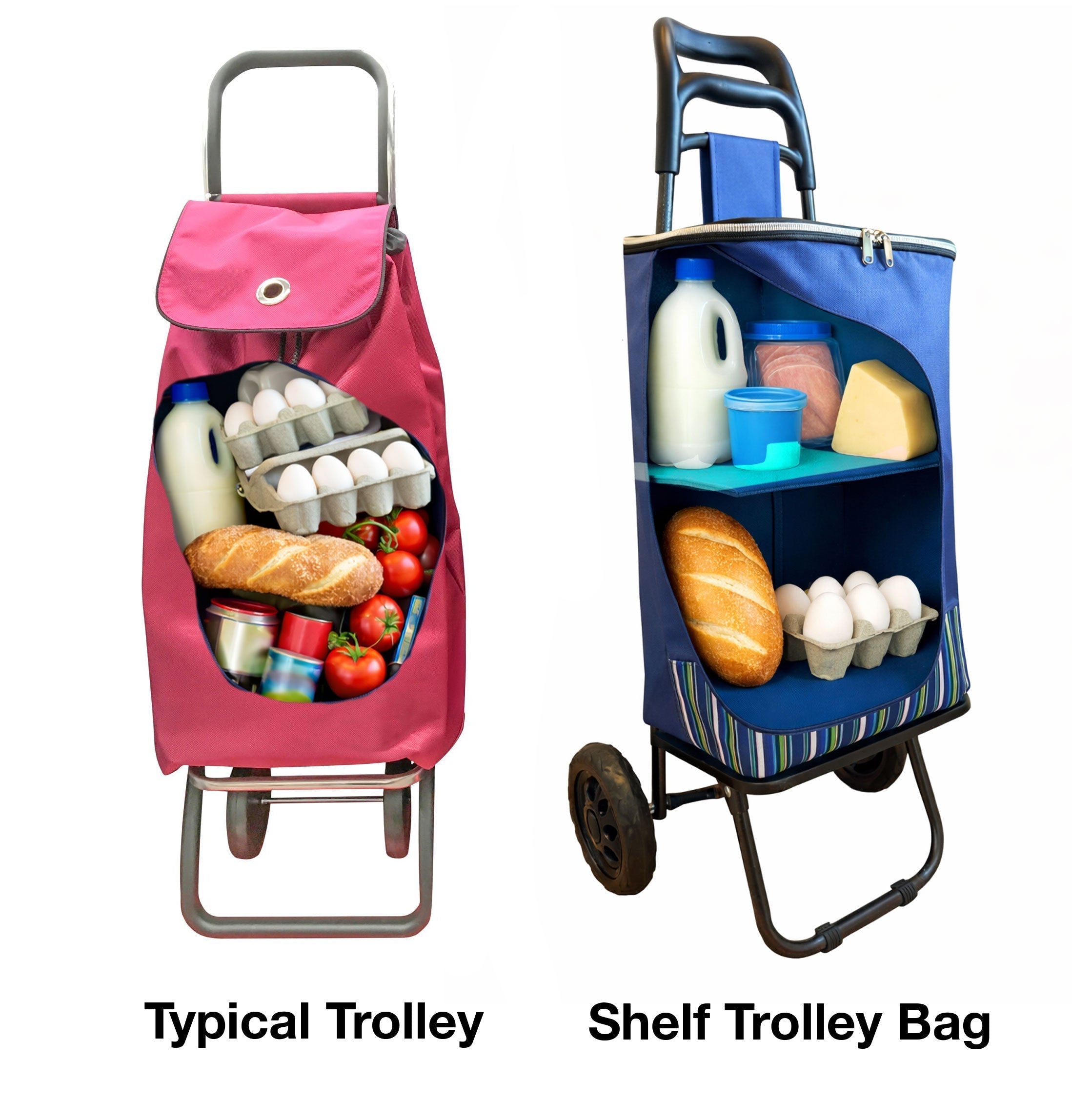 Shelf trolley bag comparison
