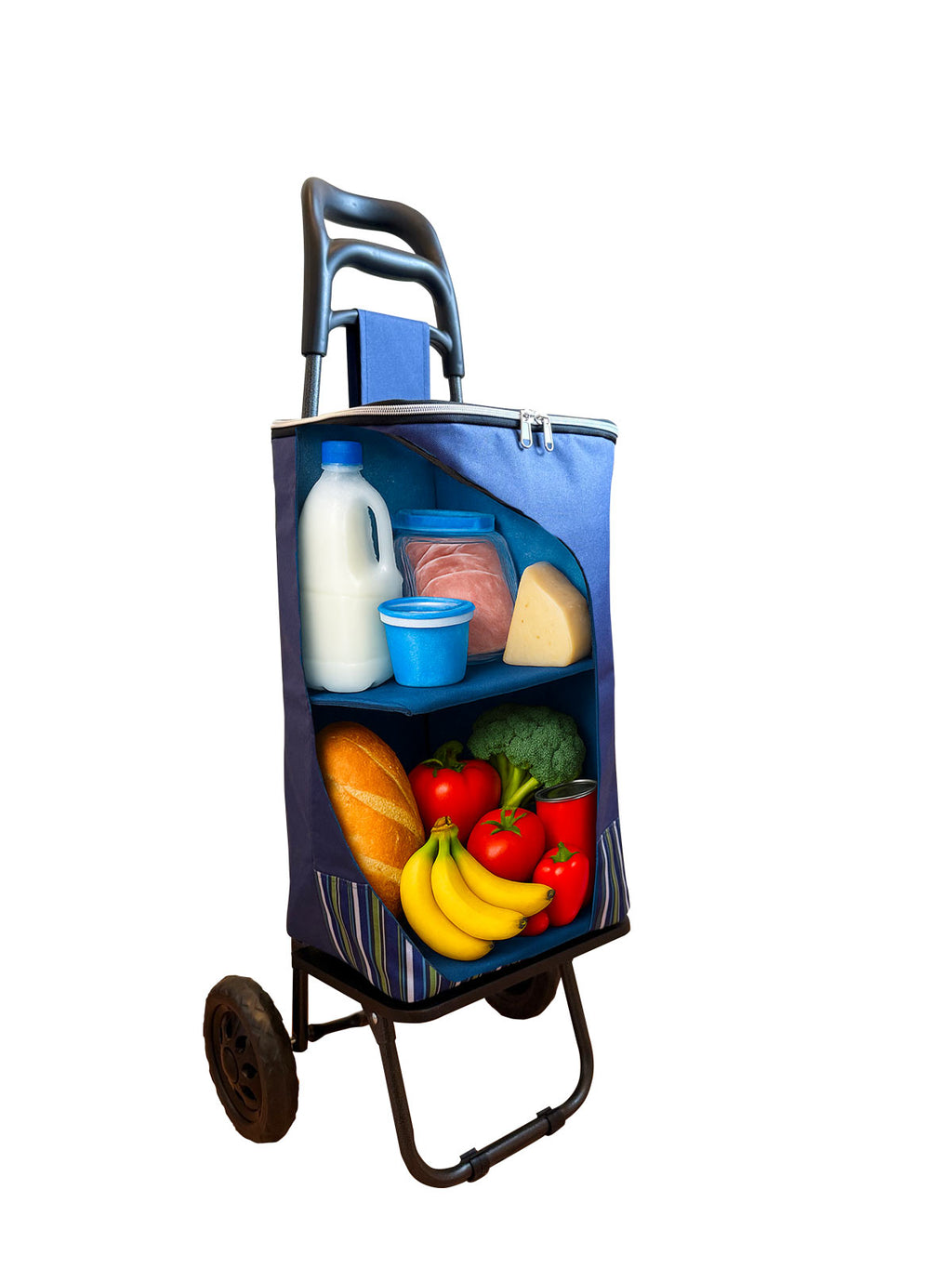 Shelf Trolley Bag – Insulated Shopping, Picnic & Beach Bag with Foldable Shelf